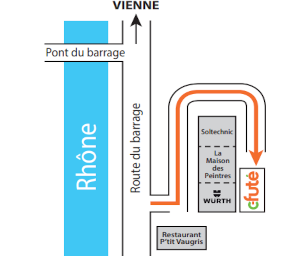 Plan d'accès C-Futé Reventin-Vaugris